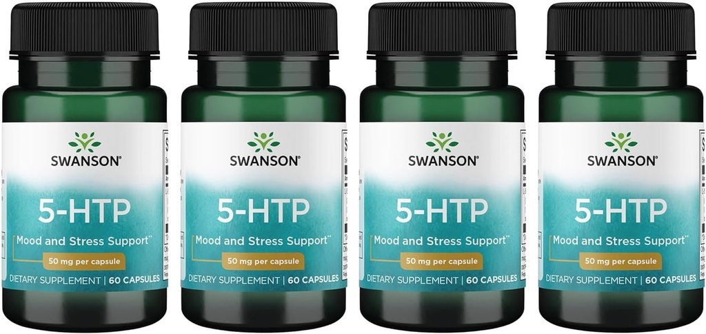 Swanson 氨基酸 5-Htp 50毫克 60卡普尔(4包)