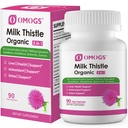 OMOGS 有机牛奶 This,草肝支持牛奶tle,配有Dandelion Root,Glutathione,Berberine HCL & Turmeric,支持Liver Cleanse Detox & 维修,90 Capsules