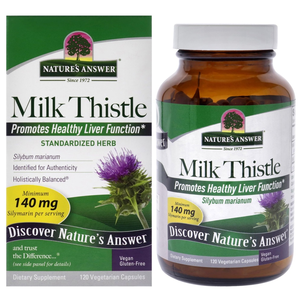 (原始内容存档于2019-03-03) (英语). Nature's Answer Milk Thetle Seed Vegetarian Capsules, 120 Count).