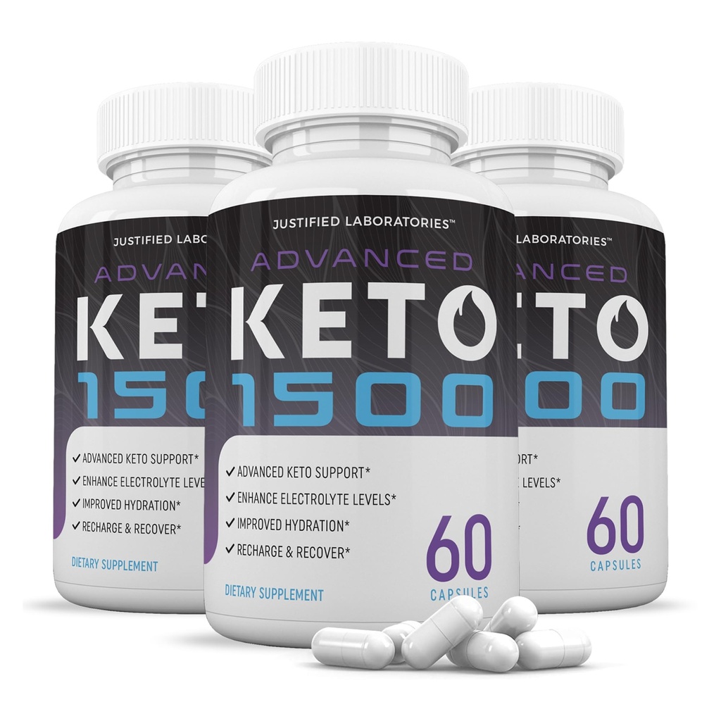 (3 Pack) 高级 Keto 1500 Keto Pills 1275MG 新型和改良配方 包含苹果苹果苹果醋 外生橄榄油 绿茶叶 180 Capsules