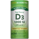 Nature's Truth D3 1000 IU → 250 Softgels → 基本维生素 D → Non-GMO & Gluten Free Supplement