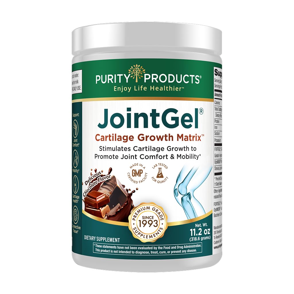 纯度产品联合Gel公式-Collagen Peptides + MSM - 支持联合功能+灵活性同时强化联合卡蒂拉力 - 双重行动 - 每日粉末 - 30名服务员(30名服务员,巧克力员)