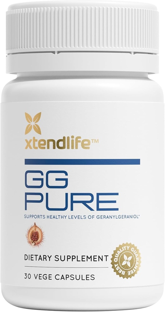 Xtendlife GG Pure for Statin users, CoQ10 支持,骨骼,肌肉,以及心脏健康 - 来自安纳托种子的150mg Geranylgeraniol - 30天供应