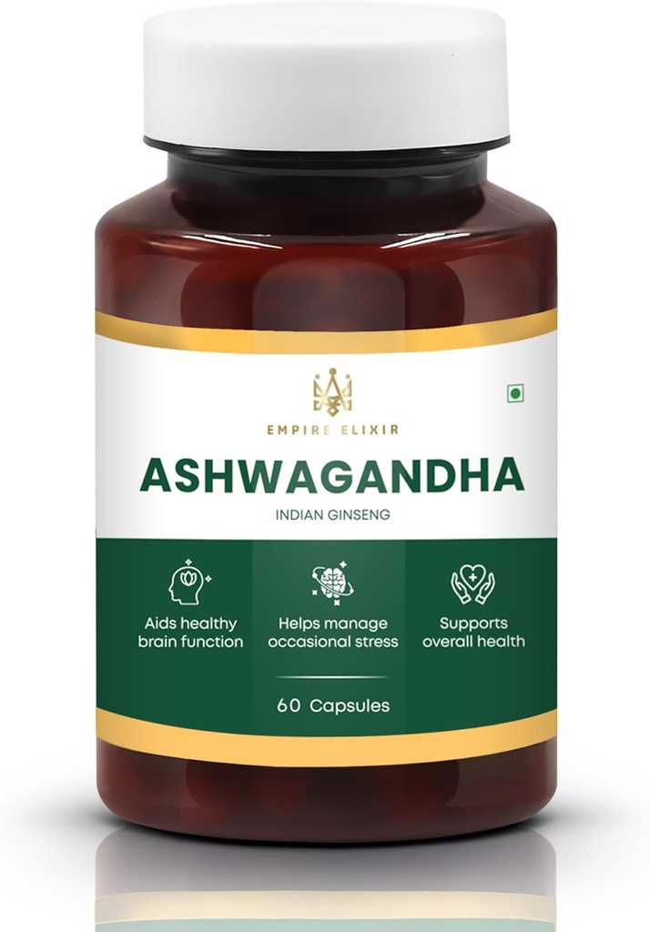Ashwagandha Capsules 450mg = = 60 Counter = 男女草药补充剂