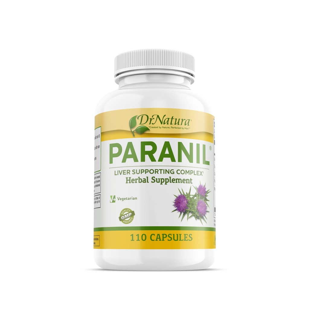 DrNatura Paranil® Liver & Colon Cleanse - 17 带奶牛甲状腺解毒的草药综合体,110 植物类卡普尔