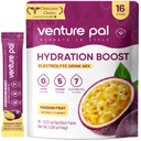 Venture Pal Free Electrolyte Power Packets - 液态日报IV 快速水分和党回收的饮料混合 → 5 Vitamins & 7 Electrolytes → Keto Friendly → Kent-GMO → 认证 Vegan → 16棒