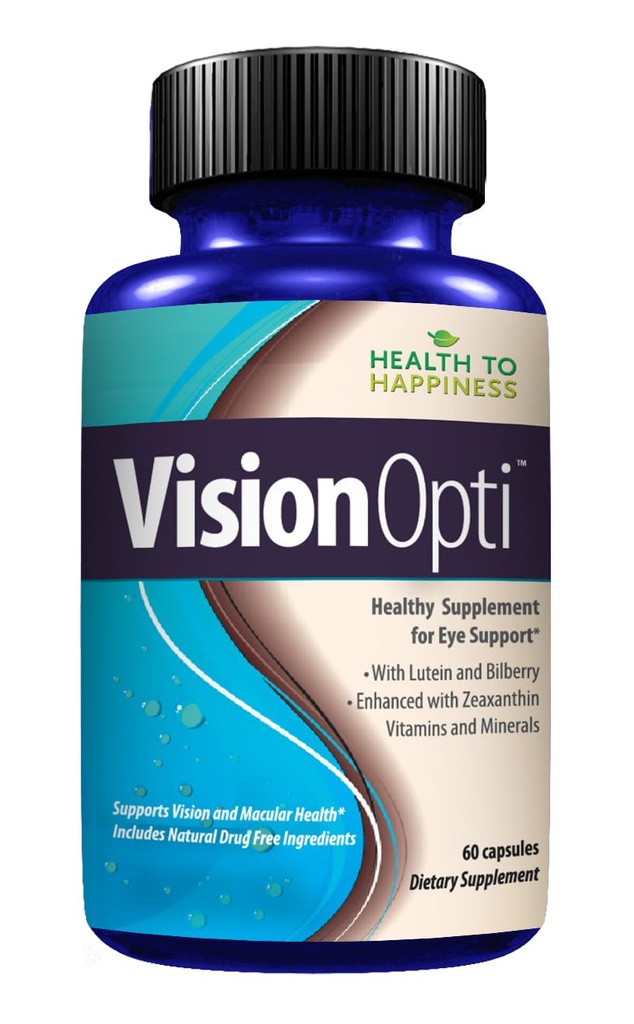 视觉 Opti - 与Lutein, Zeaxanthin, Selenium, Zinc, 和维生素A & C 的眼部健康补编 60 Capsules