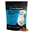 Cat Skin & Coat Health Crunchy & Creamy Chews - Omegas,维生素C + E,Biotin 补充剂,Soothes 皮肤和促销光泽大衣,猫补充剂和维生素-鸡肉(30天供应)