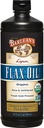 Barlean的有机Lignan Omega 3 Flaxseed Oil Liquid Supplement for Men and Women, Cold Press Flax Seeds, 7230mg ALA Fatty Acid, Vegan and Gluten Free, 32 oz (英语).