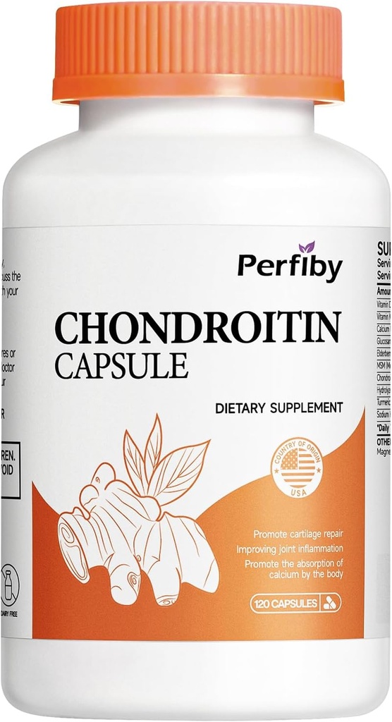 Glucosamine Chondroitin和MSM 配有 " 草莓提取剂 -- -- 联合支助和免疫健康补编 " ,120 Capsules,60天供应