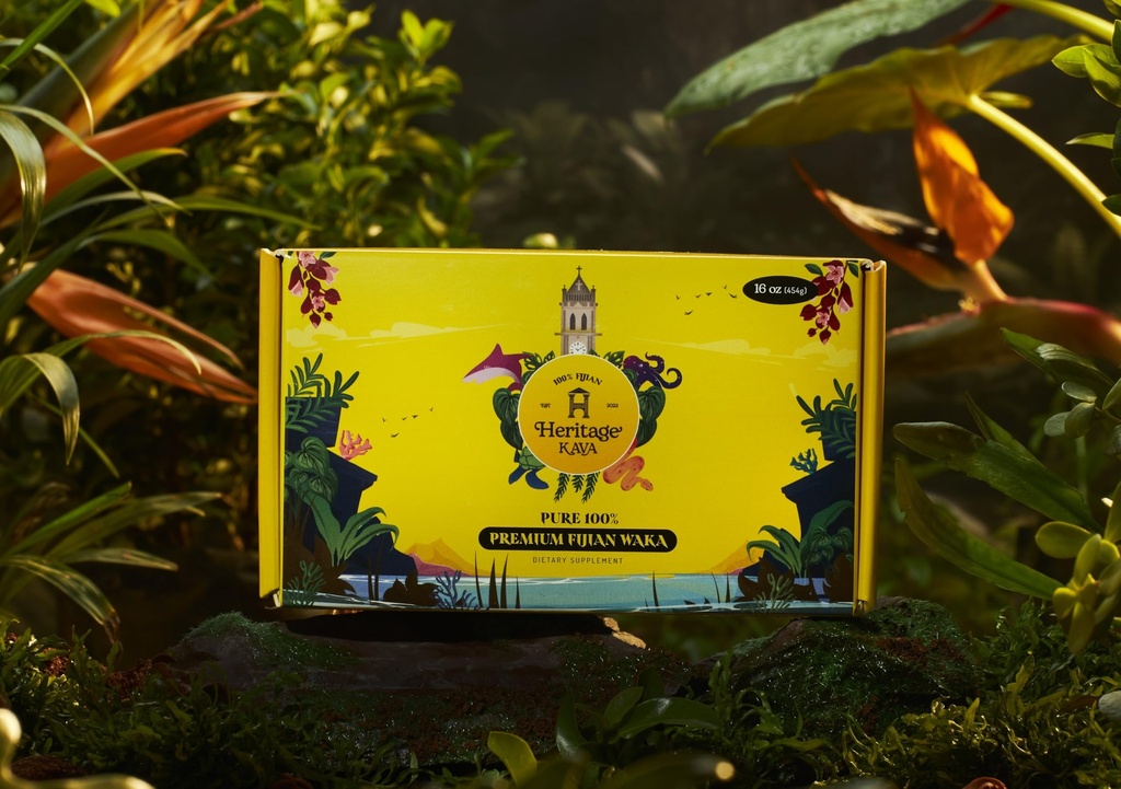 Heritage Kava Pure Premium Fijian Waka 16oz/1lb