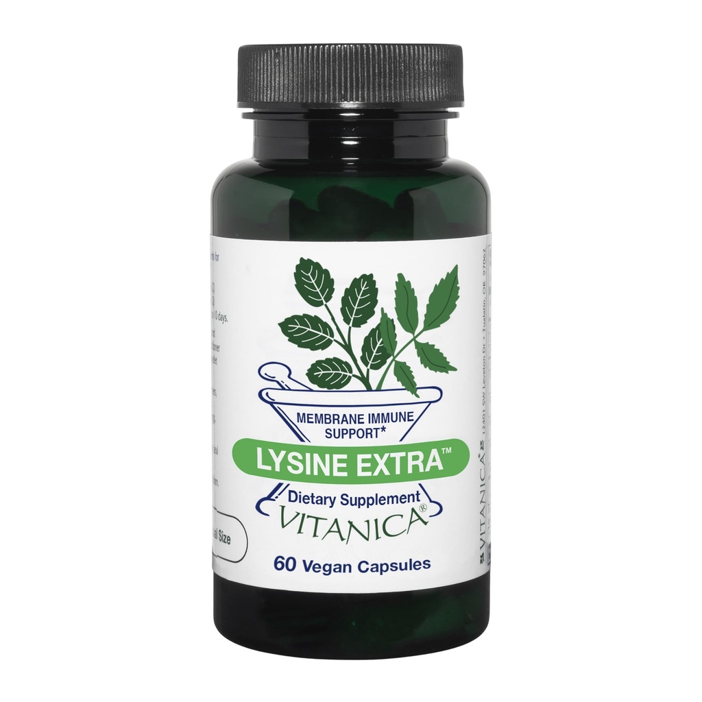 Vitanica Lysine Extra, 免疫系统支助, Vegan, 60 Capsules