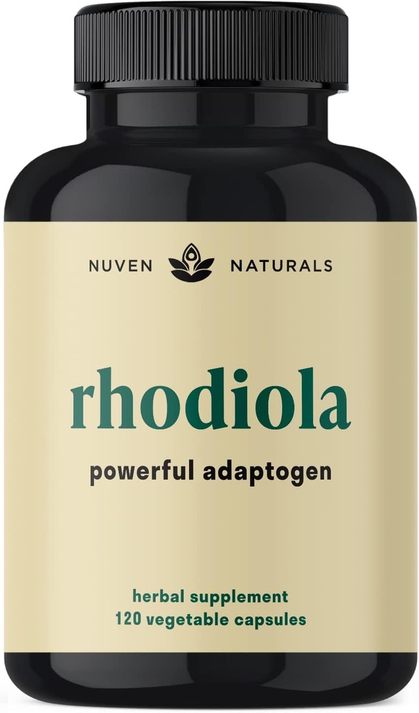 Rhodiola Rosea 600 mg | 60 服务 QQ Ultra Potent Rhodiola 配有3% Salidroside & 1% Rosavins 压力支持、Mood 支持和能源 - 用于冷静和焦点的适应原体 - Gluten Free & 非GMO