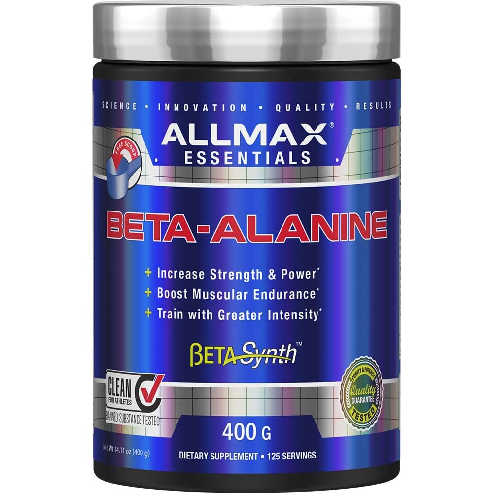 AllMAX 营养β-阿兰宁粉,增强力量和耐力的性能,400g(14.11 oz)