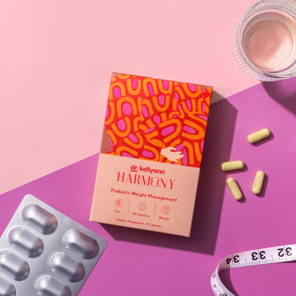 Kellyan Harmony博士 Probiotic体重管理(30 Capsules) 支持体重管理和促进最佳口腔健康的预生和亲生
