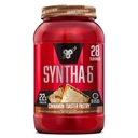 BSN SYNTHA-6 蛋白质粉末配有6g的纤维,Whey蛋白,Micellar Casein,牛奶蛋白隔膜,5g Fat,肉桂烤面包,28种服务(包装5月 Vary)