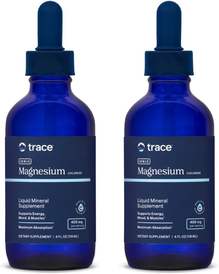 Trace Minerals Ionic Magnesium 400mg -- -- 脑健康与能源支助补编 -- -- 援助免疫健康液体补编 -- -- 基本矿物每日补编 -- -- 4 fl oz(64个服务单位)