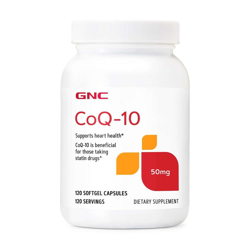 GNC CoQ- 10 50 mg, 支持心脏健康, 120 计数