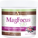Suzy Cohen MagFocus 镁L-Threonate Powder 配有磁铁(Mixed Berry) + 镁Glycilit 用于健康,焦点,以及认知 - Gluten-Free,非GMO,蔬菜(60种服务)