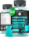 PMS Gummys Hormonal Abservals for Women - Probiotive PMS 维生素 Mentrual Camp Relief, Hot Flashes Menopause Support - 与东奎,查斯特贝里,黑科霍什和Ashwagandha的 PMS Relief