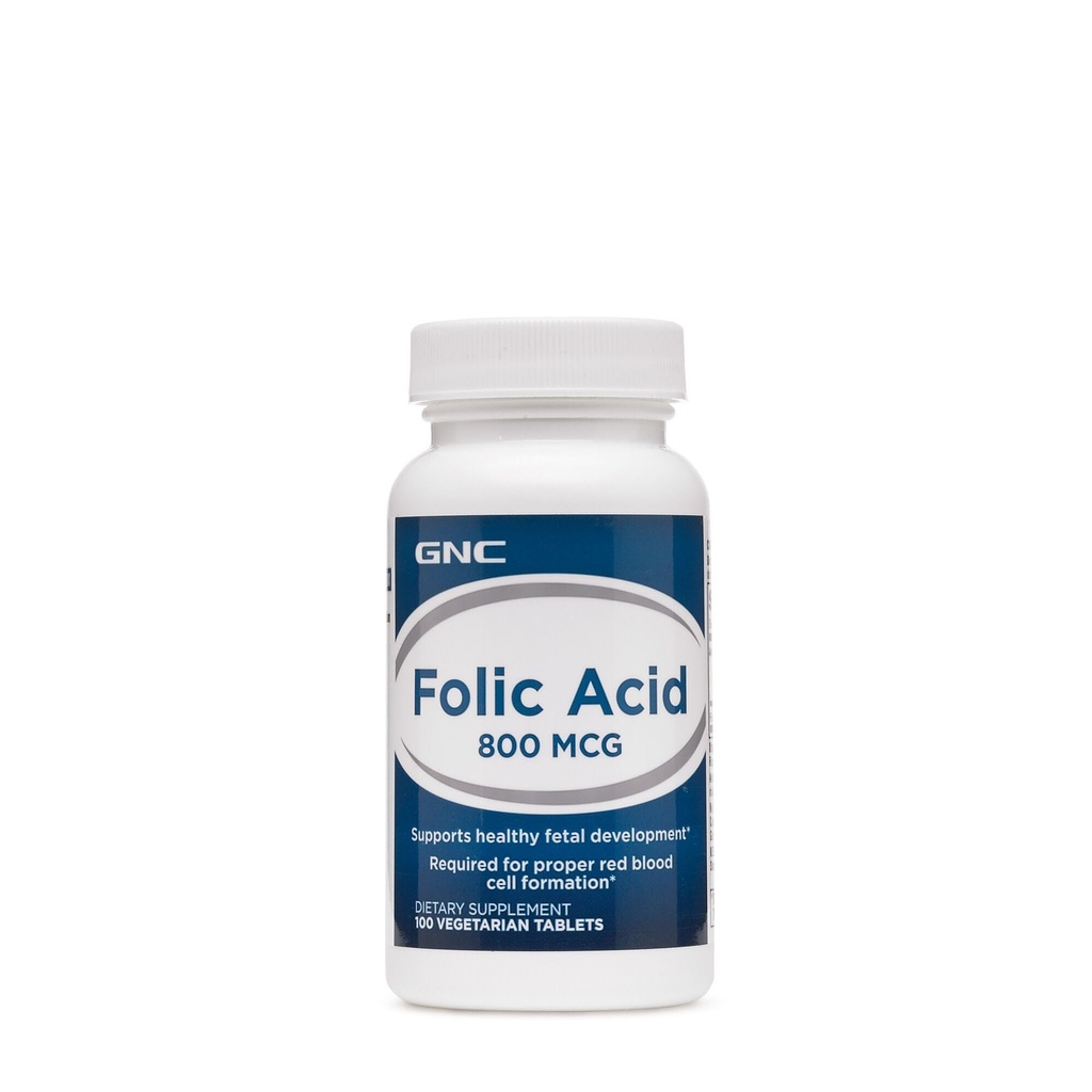 GNC Folic Acid 800mcg 支持健康胎儿发育 =============================================================================================================================================================================================================================================