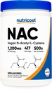 N-乙酰L-Cysteine(NAC) 粉末500格拉姆 - Vegan NAC, 非GMO, Gluten Free