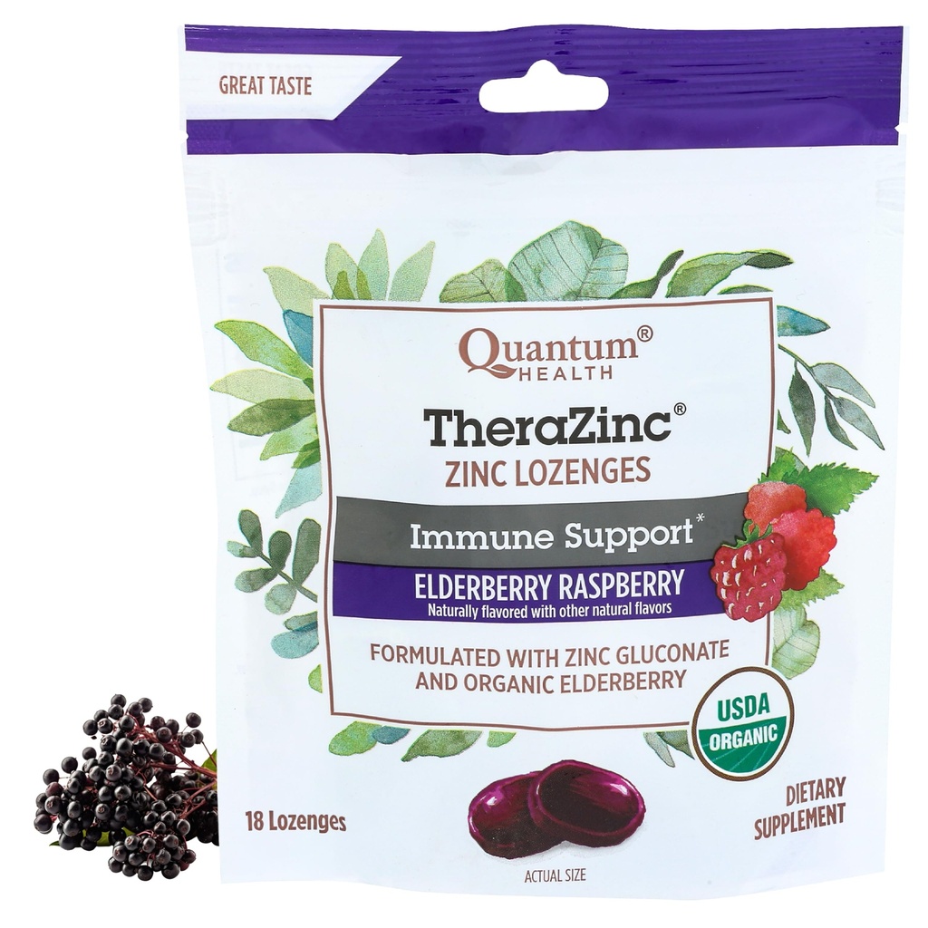 量子健康 TheraZinc 有机锌 Lozenges 老年莓和蜂蜜 -- -- 对成人和儿童的免疫支持 12+ 自然Flawared Raspberry Fast Relief with no Afteraste - 18 counter 页面存档备份,存于互联网档案馆