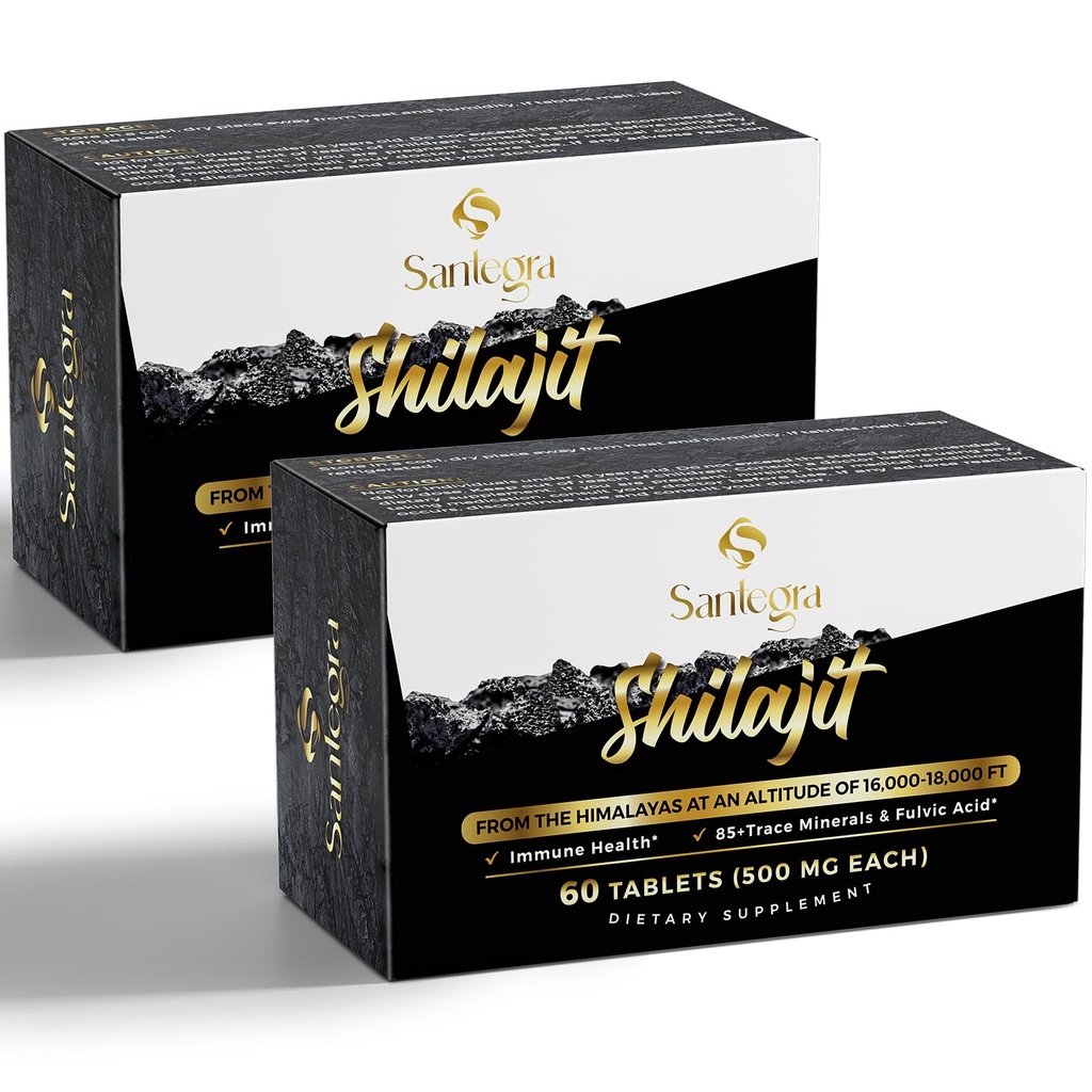 30,000 MG Shilajit平板电脑,100%的Shilajit纯平板电脑供妇女和男子使用,喜马拉雅有机、富尔维酸和85+痕量矿物,能源和免疫系统储量补充,120个计数器