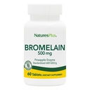 Natures Plus Bromelain - 500 mg - 天然蛋白质分析补充剂 - 60 植物药片(60种)