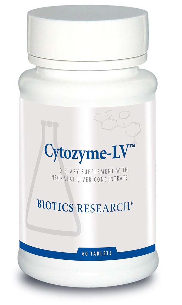 生物学研究 Cytozyme LV 新生儿活体,支持健康活体功能和血清活体,B维生素和铁的优秀来源,SOD,Cataase,Potent抗氧化剂 60片