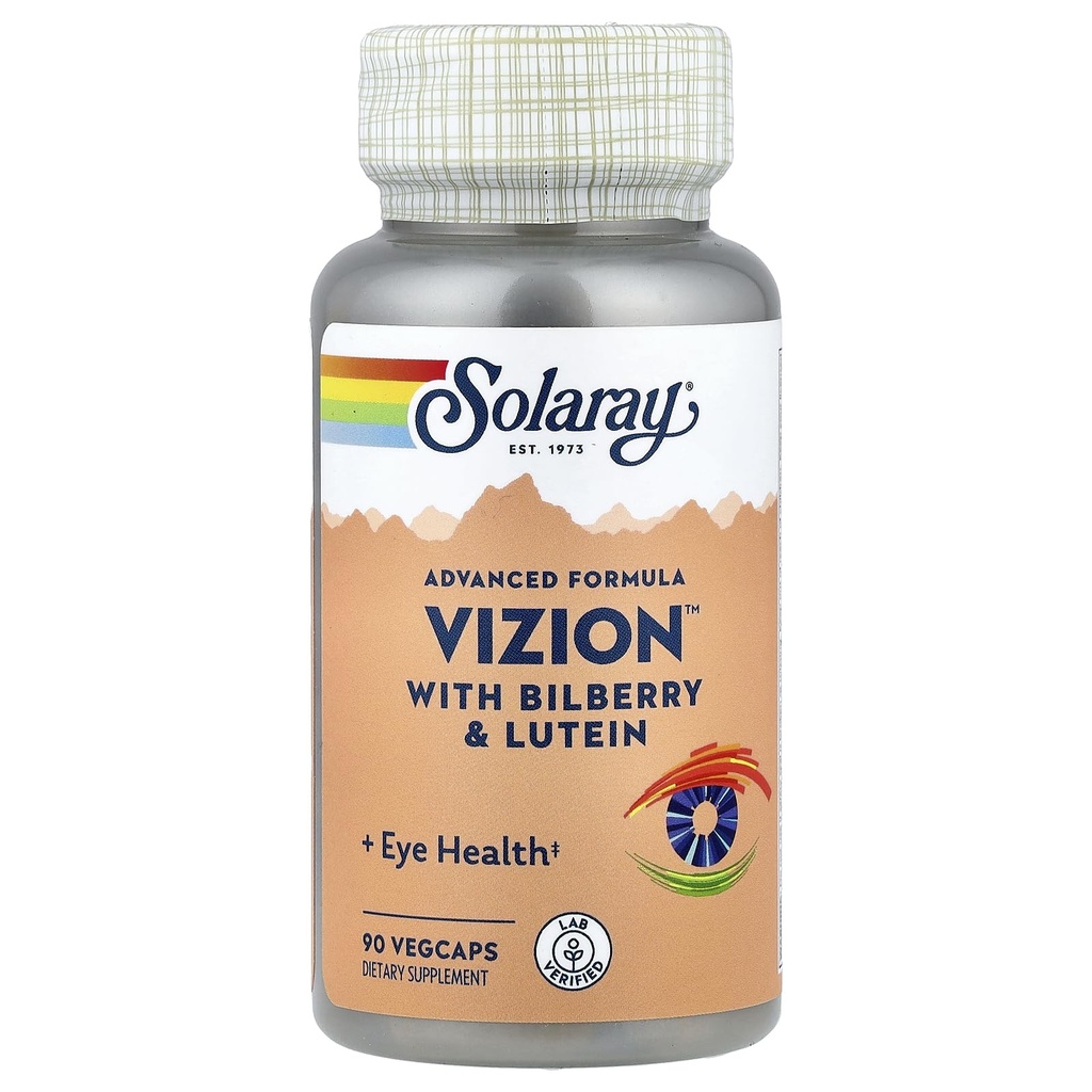 SOLARAY Vizion, Veg Cap (Btl-Plastic) 42mg | 90cmt