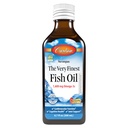 Carlson - The Very Fish Oil, 1600 mg Omega-3s,液态鱼油补充品,挪威鱼油,野生捕捉,可持续来源的鱼油液体,Just Peachie, 200 mL(6.7 Fl Oz)