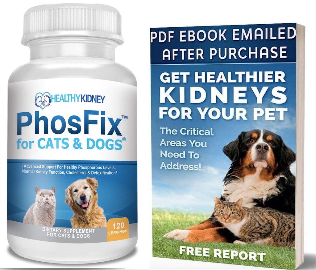 PhosFix for Cats & Dogs: Phosphorus Binder for Cats & Dogs 支持正常的磷水平和肾功能,Chitosan用于恢复肾健康自然. 特别不动产补编