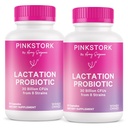 Pink Stork哺乳期 Probiotic - 30亿 CMUs 哺乳期妇女多草原后期 Probiotics - 支持母乳和乳胶保健,产后基本知识,60 capsules
