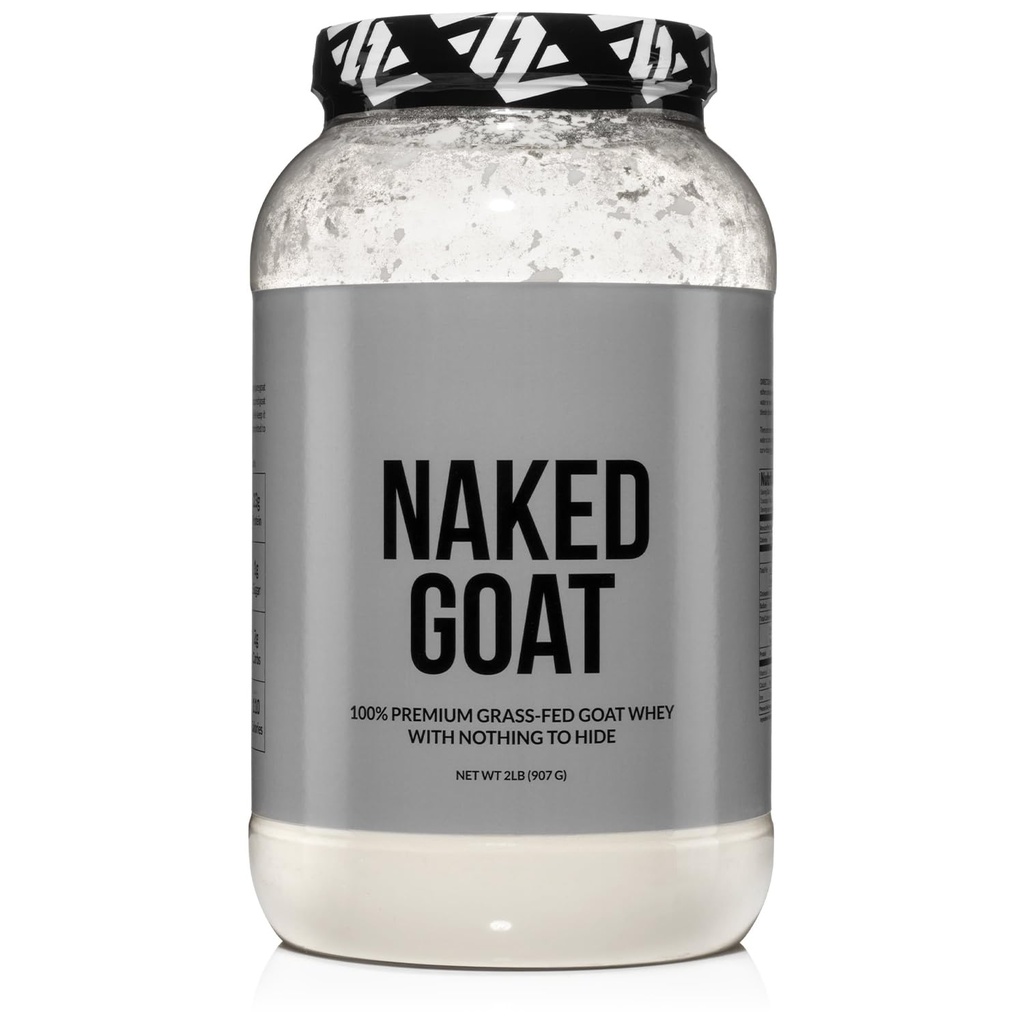 NAKED GOAT - Pasture Fed GOAT WHEY 威斯康辛州小乳房蛋白粉,2Lb Bulk, GMO Free, Soy Free. Easy to Digest - All Natural - 23格拉姆蛋白 - 30 services