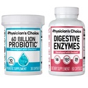物理学家的CHOICE - 最佳古特健康包:60亿Probiotics + 消化性酶 用于消化舒适和免疫支持