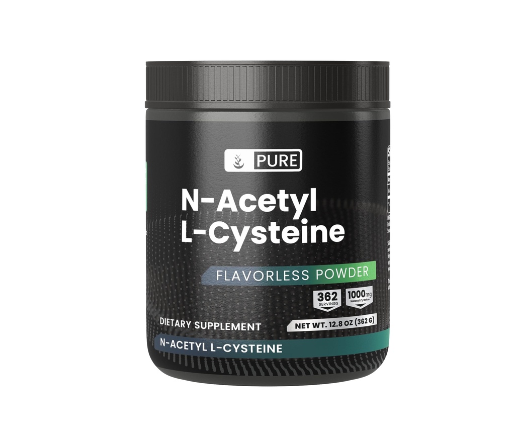 NAC粉,12.8 oz,N-乙酰L-Cysteine,氨基酸,永远纯