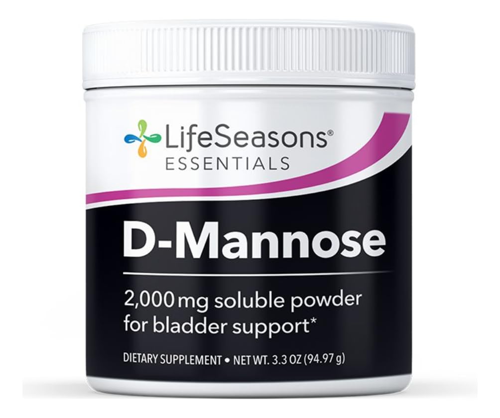 LifeSeasons D-Mannose Powder - 快动作UTI救济 - 尿道切除健康补充 - 支持微浮拉和酶的健康水平 Bladder不适 - 45 服务