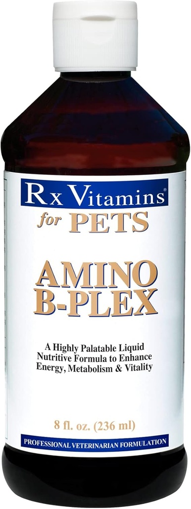 宠物氨基B-Plex对狗和猫的Rx维生素 - 健康营养素增强能量代谢与维生 - 培根Flavor 8 fl. oz.