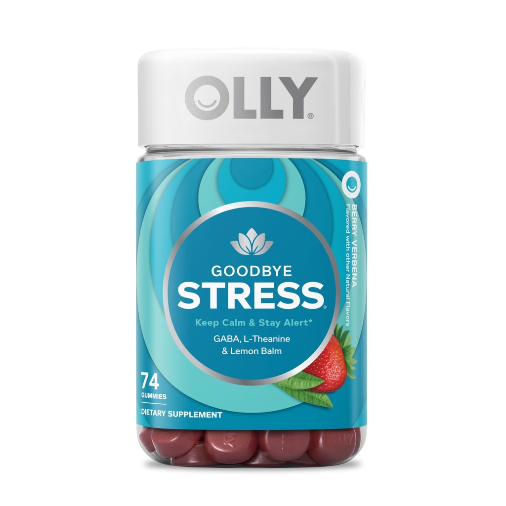 (原始内容存档于2018-07-21) (英语). OLLY Goody Presidence Gummy, GABA, L-Theanine, Lemon Balm, 压力救济补充, Berry - 74 Count