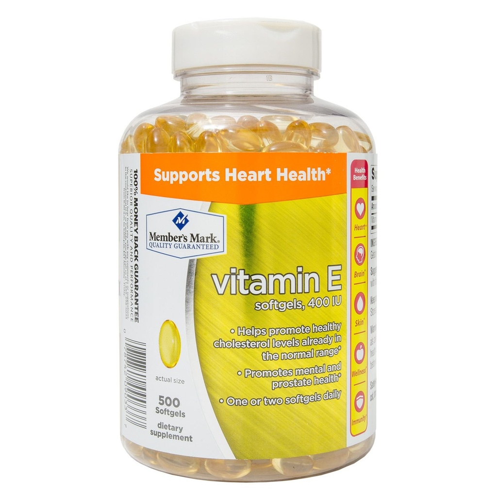 成员 Mark Vitamin E 400 IU 饮食补编(500吨)