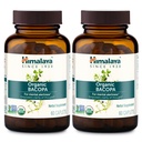 喜马拉雅巴科帕·蒙尼埃里(Monnieri) Nootropic 草药补充剂、精神警惕、支持、平静、记忆、认知、USDA有机、非GMO、750毫克、60个植物卡片、2包、120天供应