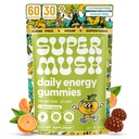 能源蘑菇(Gummys) - 有机狮子马恩补充剂,配有Cordyceps,Rhodiola,L-Theanine,Maca - Vegan & Frewe-Energy, Focus, Stamina,减压-60 Gummys(30位服务员)