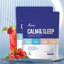 VivoNu Calm & Sleep Powdered drink Mix Raspberry L Theanine Ksm-66 甘油酸甘油酸甘油酸甘油D 3 放松和聚焦无糖非转基因物质补充剂