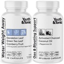 Away & Gas and Bloating – 二尿基和炭类药丸用于Bloating Relief – 支持保留水,Swollen Legs & Digestive Bloating – Peppermint & Coconut Oil – 90 Pills – 支持保留水,斯沃伦腿和消化剂 Bloating – Peppermint & Coconut Oil – 90 Pills