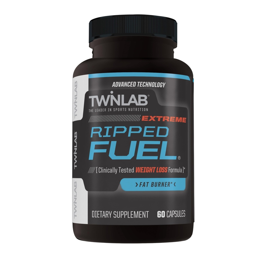 Twinlab Riped Fuel Extreme - 支持体重管理和肌肉健康的能源补充 - 60个卡普尔