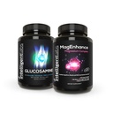 智能实验室2-in-1 Bundle of MagEnhance 三重镁复合物(Mgnesium Threonate Supplement with Mg Taurate and Mg Glycnit) + Glucosamine和Chondroitin 联合护理复合物与MSM