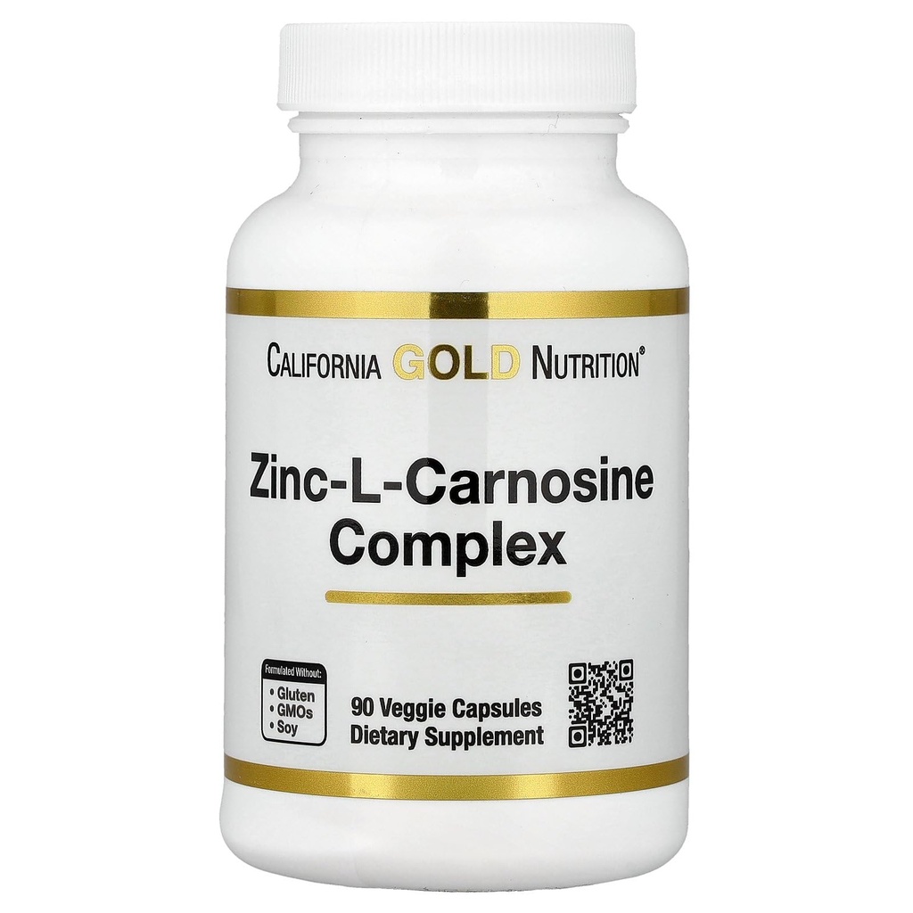 加利福尼亚金营养锌-L-Carnosine 综合体,90 Veggie Caps