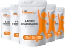 Bulk补充.com N-乙酰Glucosamine 粉末 - NAG粉末,Glucosamine 750mg,Glucosamine 补充 - Glucosamine 粉末,Gluten Free,每服750mg,5kg(11磅)(包5)