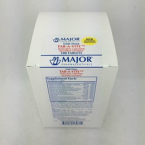 主要药品 标签-A-Vite 配有Beta Carotene 多种维生素 100片(3包)